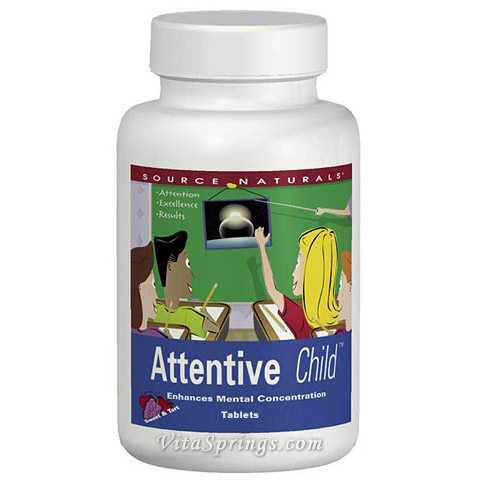 Attentive Child Tabs 120 tablets from Source Naturals