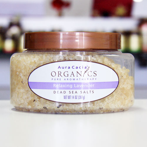 Aura Cacia Organic Dead Sea Salts Relaxing Lavender 14 oz