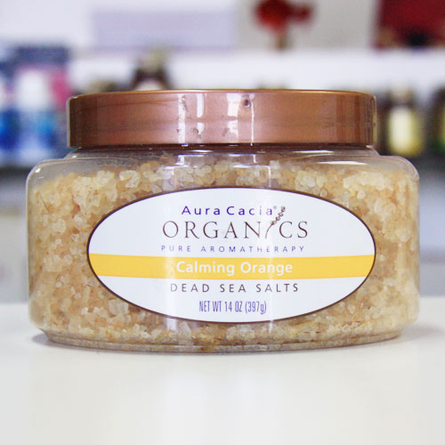 Aura Cacia Organic Dead Sea Salts Calming Orange 14 oz