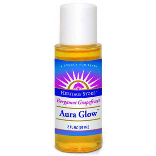 Aura Glow Skin Lotion, Bergamot Grapefruit, 2 oz, Heritage Products