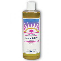 Aura Glow Skin Lotion, Unscented, 16 oz, Heritage Products