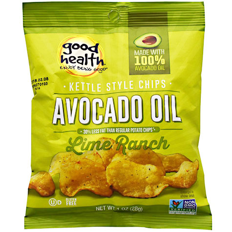 Avocado Oil Kettle Chips, 1 oz x 30 Packs, Good Health Natural Foods