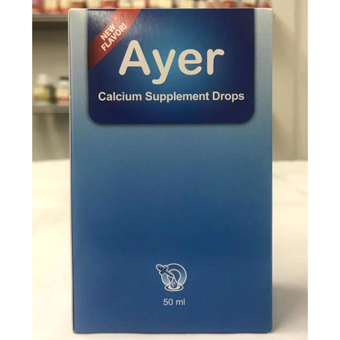 Ayer Liquid Calcium Supplement Drops for Infants & Children, 50 ml, Maxorb