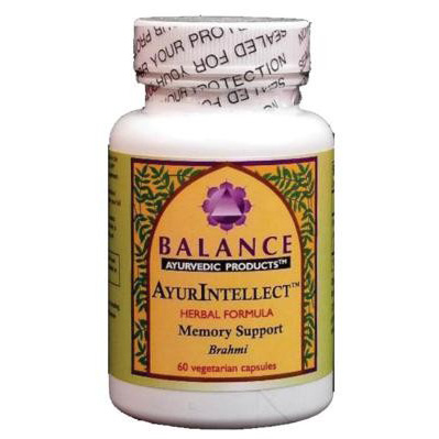 Ayur Intellect, Memory Support, 60 Vegetarian Capsules, Balance Ayurvedic