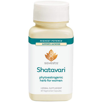 Shatavari Standardized, 40% Saponins, 60 Vegetarian Capsules, Savesta