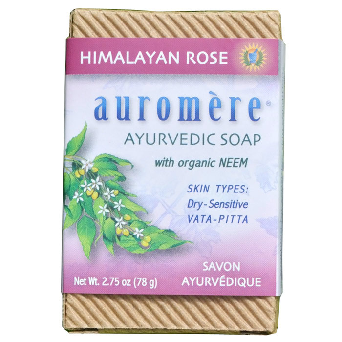 Ayurvedic Bar Soap, Himalayan Rose, 2.75 oz, Auromere