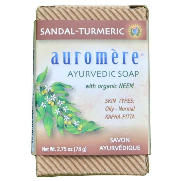 Ayurvedic Bar Soap, Sandal-Turmeric, 2.75 oz, Auromere