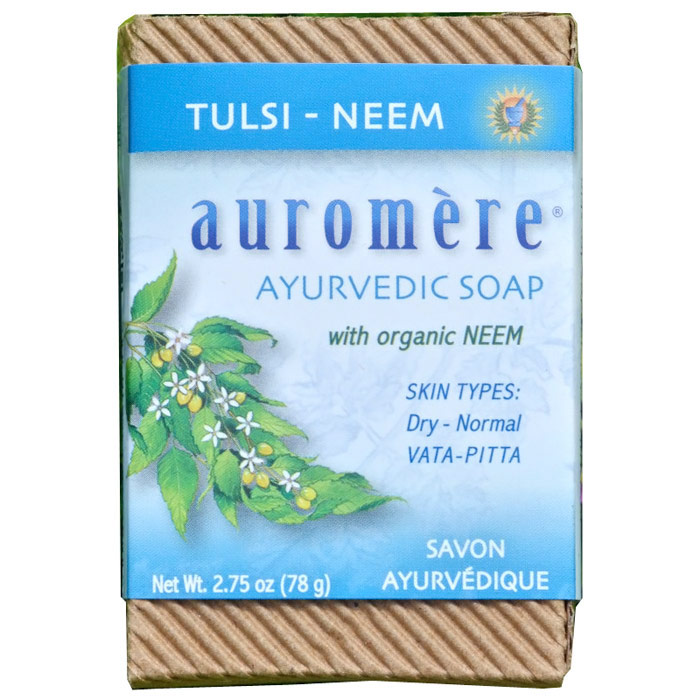 Ayurvedic Bar Soap, Tulsi-Neem, 2.75 oz, Auromere