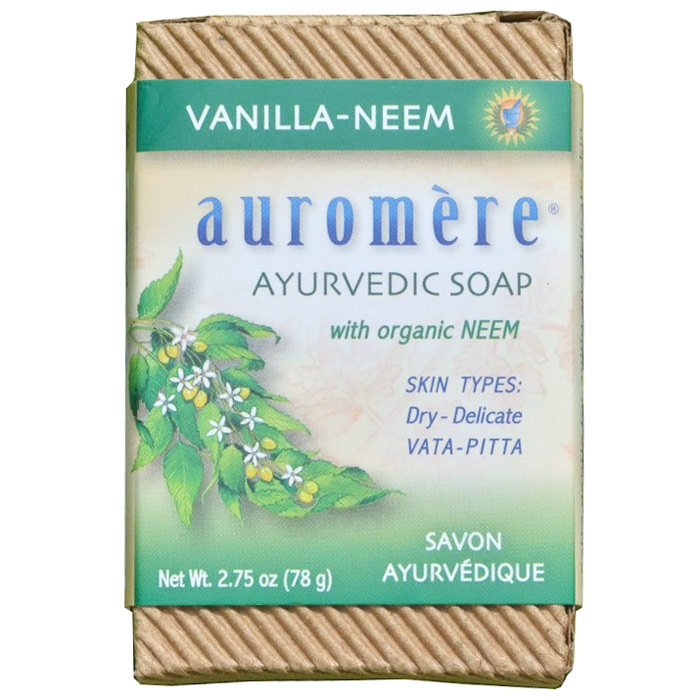Ayurvedic Bar Soap, Vanilla-Neem, 2.75 oz, Auromere