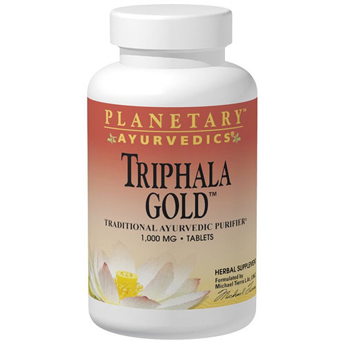 Planetary Ayurvedics Triphala Gold 550 mg, 60 Vegetarian Capsules, Planetary Herbals