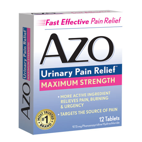 AZO Urinary Pain Relief Maximum Strength, 12 Tablets, i-Health, Inc.
