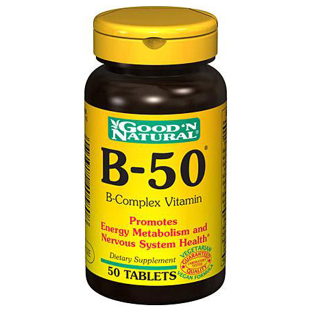 Good 'N Natural B-50 B-Complex (Yeast Free), 50 Tablets, Good 'N Natural