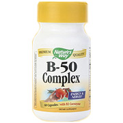Nature's Way Vitamin B-50 Complex, 60 Capsules, Nature's Way