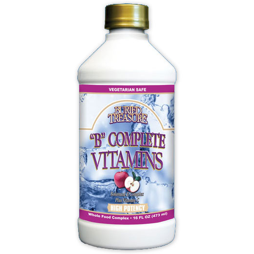 B Complete Vitamins Liquid, 16 oz, Buried Treasure Liquid Nutrients