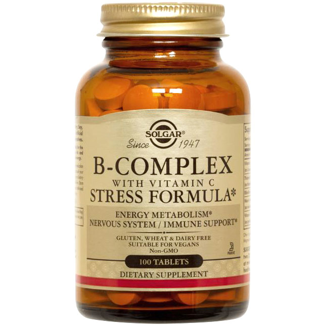 B-Complex with C Stress Formula, 250 Tablets, Solgar