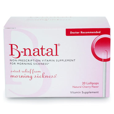 B-natal Vitamin B6 Lollipops, Sweet Relief from Morning Sickness, Cherry Flavored, 28 TheraPops, Everidis Health Sciences