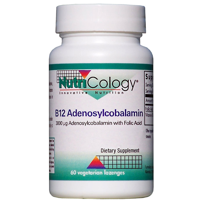 NutriCology/Allergy Research Group B12 Adenosylcobalamin, 60 Vegetarian Lozenges, NutriCology