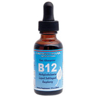 B12 (Methylcobalamin) Liquid Sublingual, Raspberry, 1 oz, California Natural
