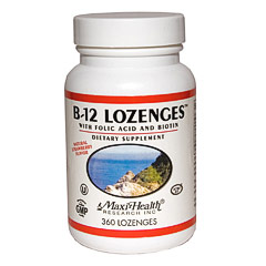 Maxi-Health Research (MaxiHealth) B12 Lozenges, 180 Lozenges, Maxi-Health Research (MaxiHealth)