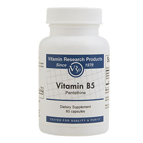 Vitamin Research Products B5 (Pantethine), 140 mg, 60 Capsules, Vitamin Research Products