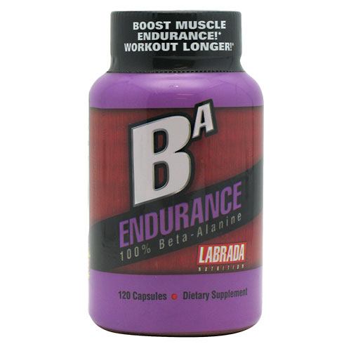 BA Endurance, 100% Beta-Alanine, 120 Capsules, Labrada Nutrition