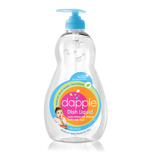 Baby Bottle & Dish Liquid (Baby-Safe Cleaner), 16.9 oz, Dapple