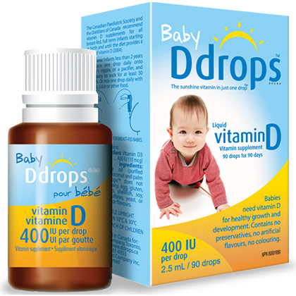 Ddrops Baby Ddrops 400 IU, Liquid Vitamin D Drops, 0.054 oz (1.7 ml)