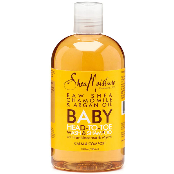 SheaMoisture Raw Shea Chamomile & Argan Oil Baby Head-To-Toe Wash & Shampoo, 12 oz, Shea Moisture