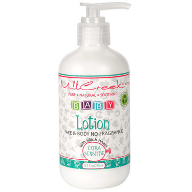 Baby Lotion for Face & Body, Fragrance Free, 8.5 oz, Mill Creek Botanicals