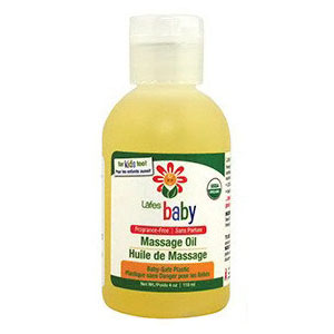 Lafes Organic Baby Massage Oil, 4 oz, Natural BodyCare