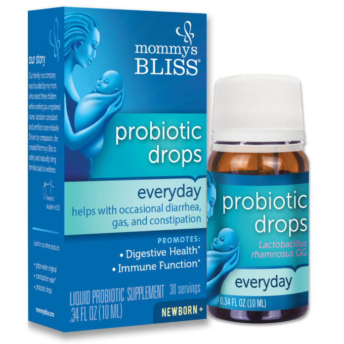 Baby Probiotic Liquid Drops, Everyday, 0.34 oz, Mommys Bliss