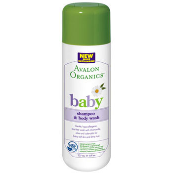 Avalon Organic Botanicals Baby Shampoo - Body Wash Gentle Tear-Free 8 oz, Avalon Organics