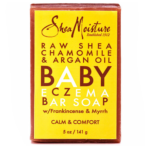SheaMoisture Raw Shea Chamomile & Argan Oil Baby Eczema Bar Soap, 5 oz, Shea Moisture