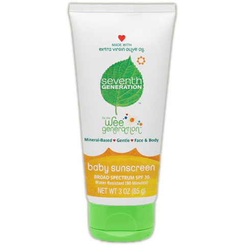 Wee Generation Baby Suncreen, SPF 30, 3 oz x 3 pc, Seventh Generation