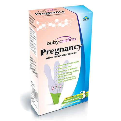 BabyConfirm Pregnancy, Home Pregnancy Test Kit, 3 Pack/Box, Confirm BioSciences