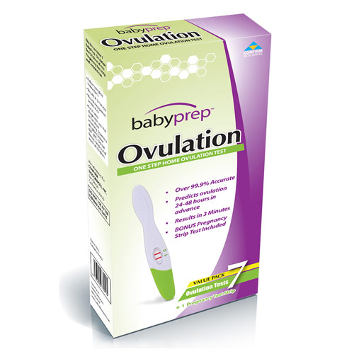 BabyPrep Ovulation, One Step Home Ovulation Test Kit, 7 Pack/Box, Confirm BioSciences