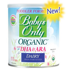 Babys Only Organic Dairy with DHA & ARA Toddler Formula, Iron Fortified, 12.7 oz x 6 pc, Natures One