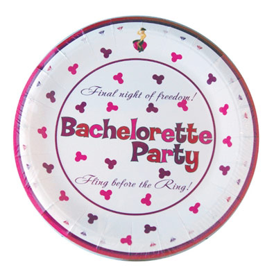 Bachelorette Party 7 Inch Plates, 10 Pack, Hott Products