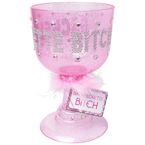 Bachelorette Party Favors Bachelorette Bitch Pimp Cup, Pink, Pipedream Products