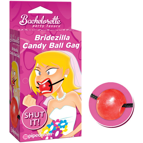 Bachelorette Party Favors Bridezilla Candy Ball Gag, Pipedream Products