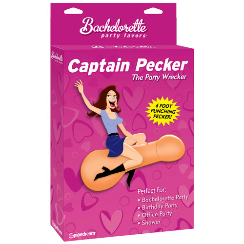 Bachelorette Party Favors Captain Pecker Inflatable Party Wrecker, Pipedream Products