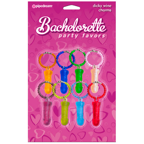 Pipedream Products Bachelorette Party Favors Dicky Wine Charms, Pipedream Products