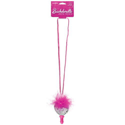 Bachelorette Party Favors Disco Pecker Necklace, Pipedream Products