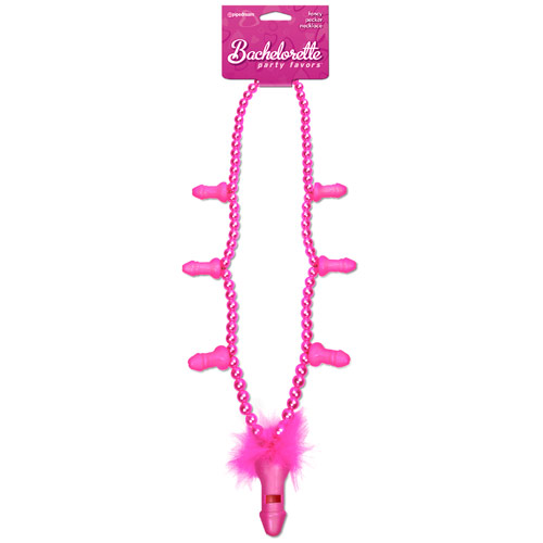 Pipedream Products Bachelorette Party Favors Fancy Pecker Necklace, Pink, Pipedream Products