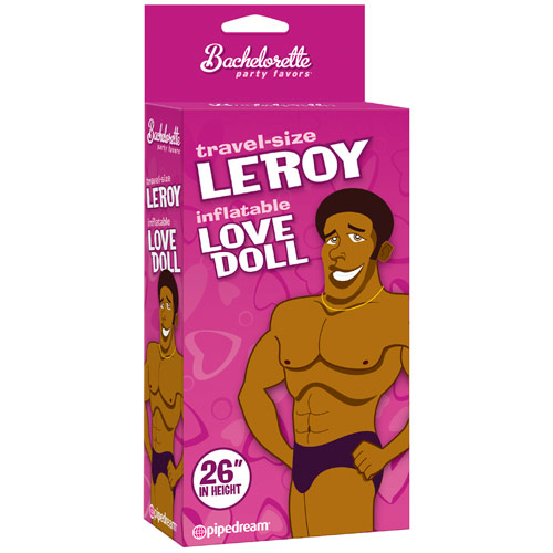 Bachelorette Party Favors Leroy Inflatable Love Doll, Travel Size, Pipedream Products