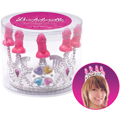 Bachelorette Party Favors Light Up Pecker Party Crown, Pipedream Products