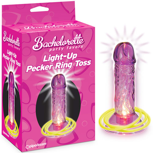 Pipedream Products Bachelorette Party Favors Light Up Pecker Ring Toss Game, Pipedream Products