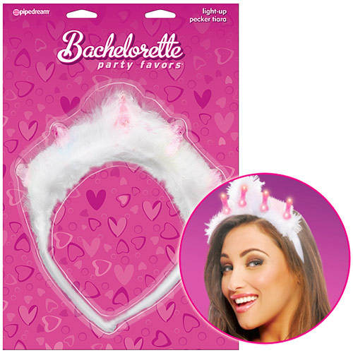 Pipedream Products Bachelorette Party Favors Light Up Pecker Tiara, Pipedream Products
