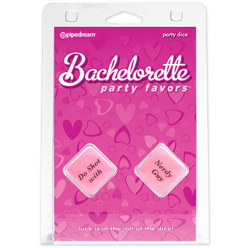 Bachelorette Party Favors Party Dice, Pink, Pipedream Products