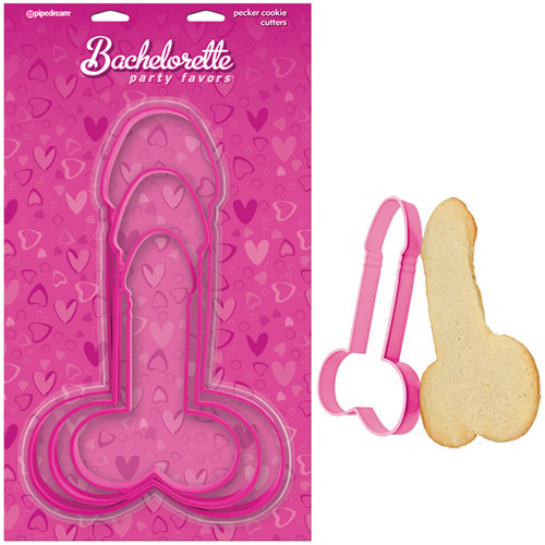 Pipedream Products Bachelorette Party Favors Pecker Cookie Cutters, 3 pc, Pipedream Products